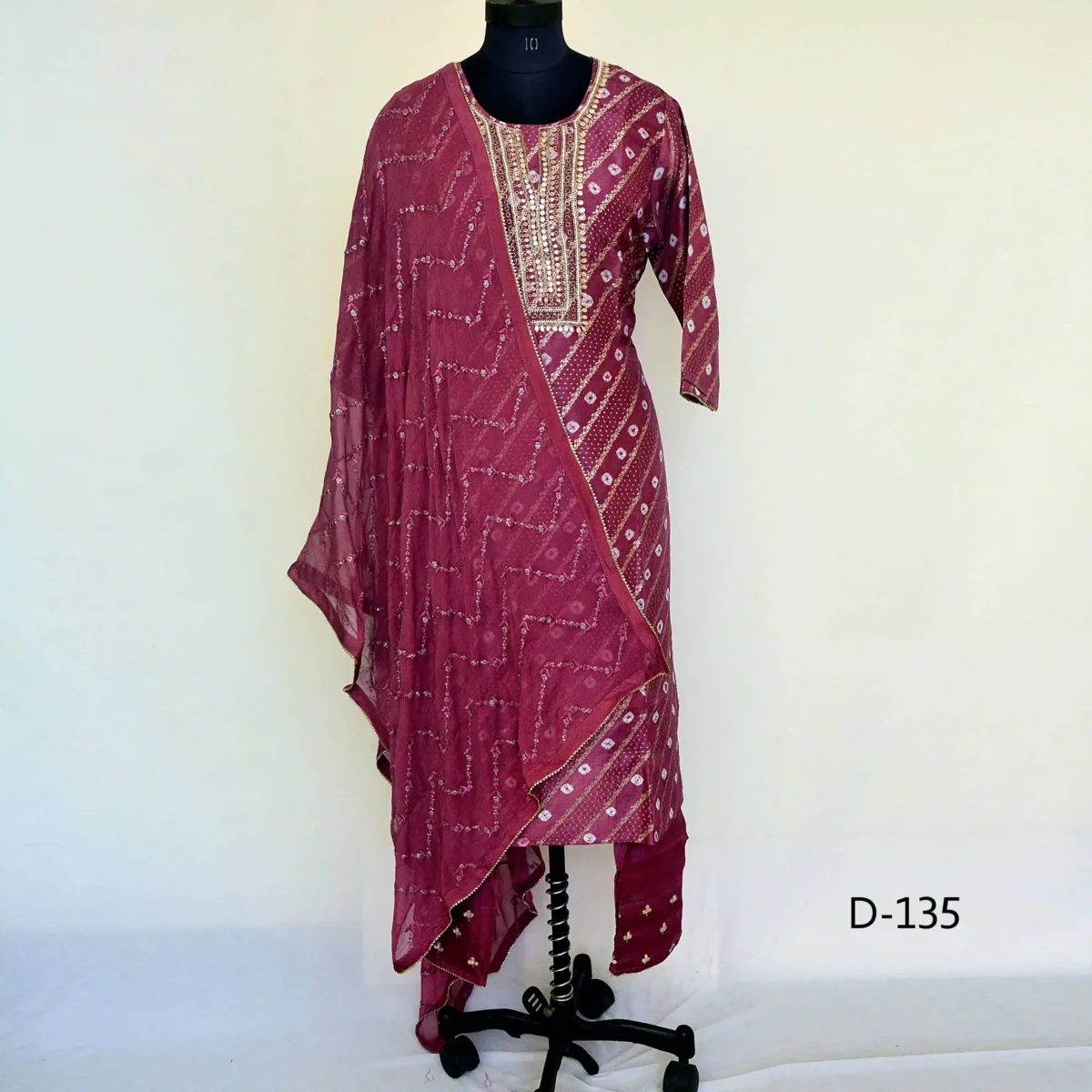 CraftEarth Women's Ethnic Party Wear Suit Set with Matching Dupatta K-D135 - Image 1