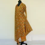 CraftEarth Mustard-Yellow Cotton Suit Sets with Dupatta for Women K-D137 - Image 4