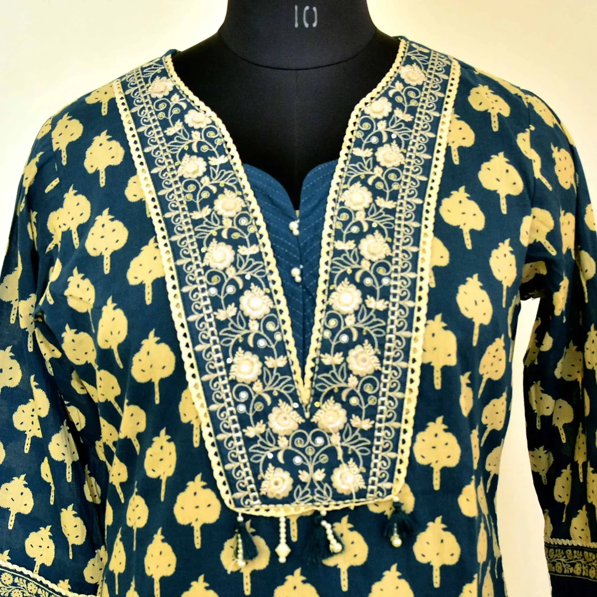 CraftEarth Women’s Readymade Suit with Pant & Dupatta Set K-D139 - Image 2