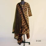 CraftEarth Women's Readymade Suit Set with Matching Dupatta K-D143
