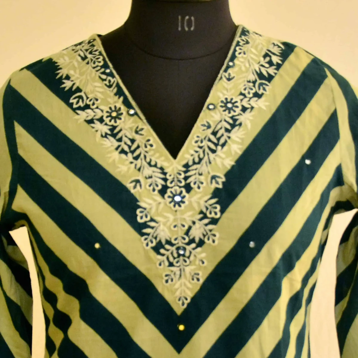 CraftEarth Fancy Cotton Suit Set with Dupatta for women K-D145 - Image 2