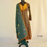 CraftEarth Women's Printed Anarkali Suit Set with Beautiful Dupatta K-D146