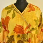 CraftEarth Women Floral Print Angrakha Suit Set with Dupatta K-D150 - Image 2