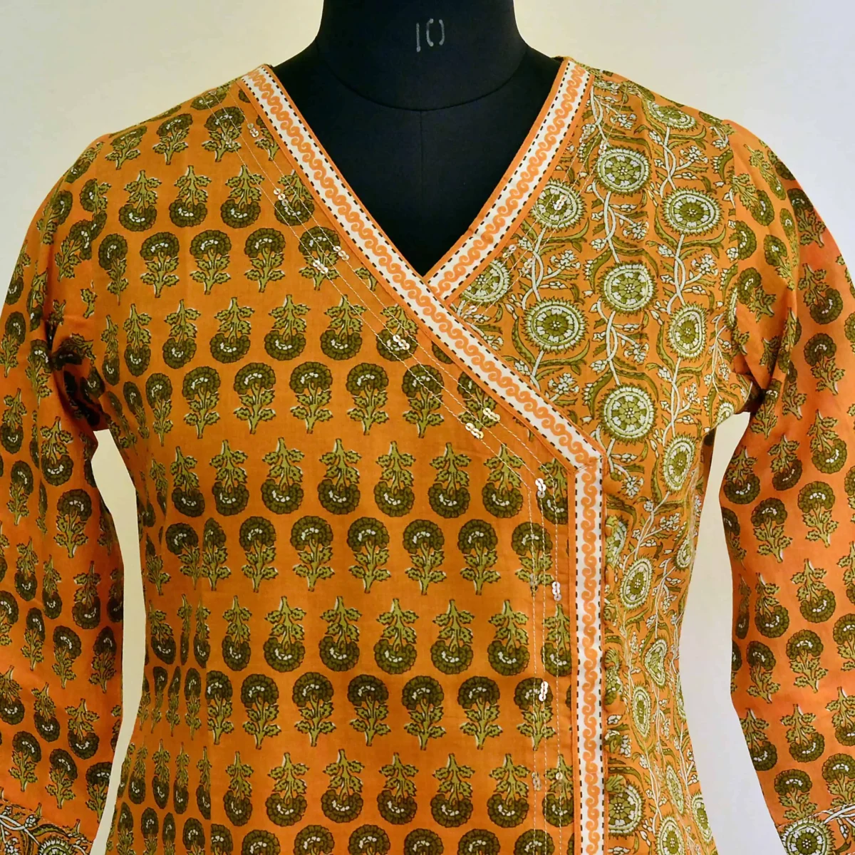 CraftEarth Angrakha Straight-Fit Suit Set with Dupatta for women K-D152 - Image 2