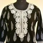 CraftEarth Women's Designer Black Suit Set with Matching Dupatta K-D164 - Image 2