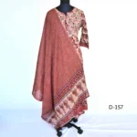 CraftEarth Women's Ethnic Embroidered Anarkali Suit Set with Dupatta K-D157