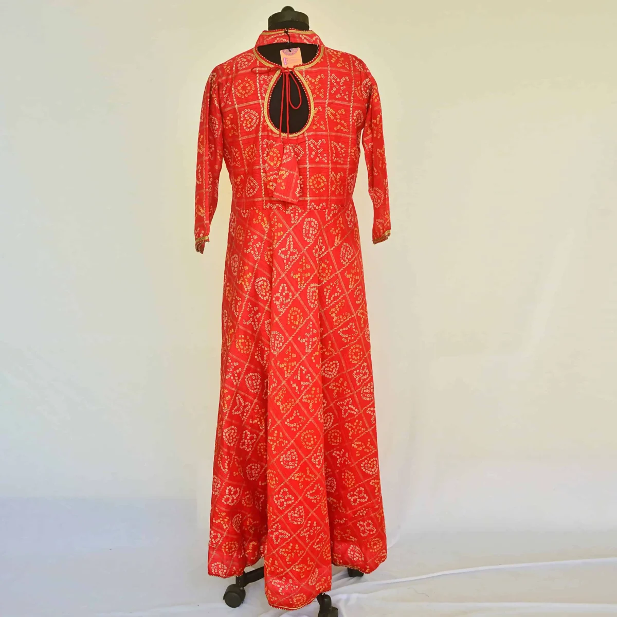 CraftEarth Stylish Red Anarkali Gown for women K-D167 - Image 4