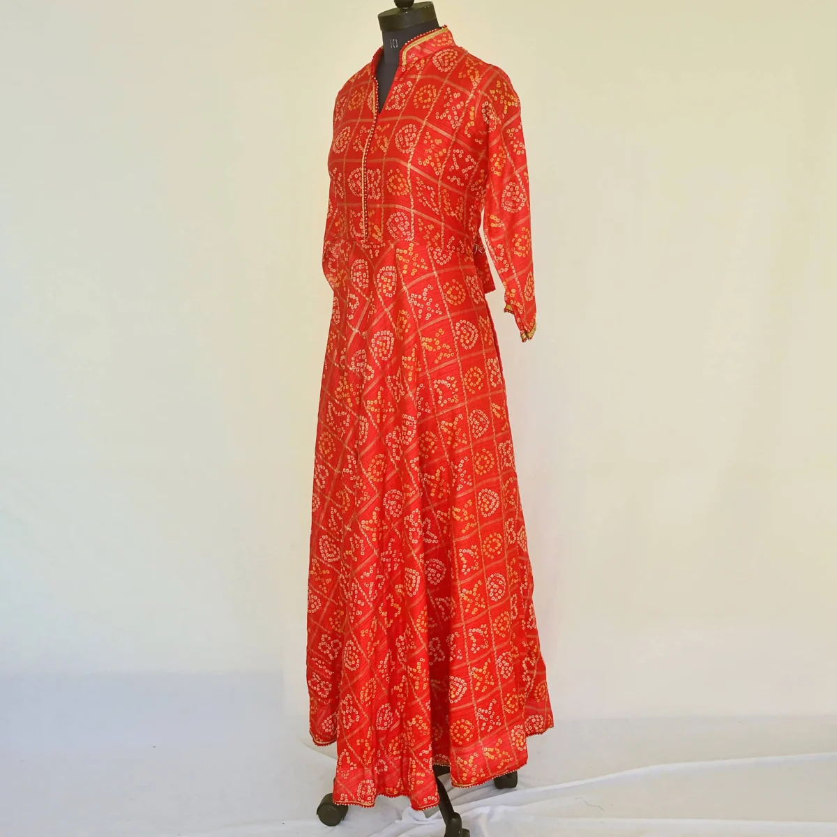 CraftEarth Stylish Red Anarkali Gown for women K-D167 - Image 3