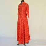 CraftEarth Stylish Red Anarkali Gown for women K-D167 - Image 3