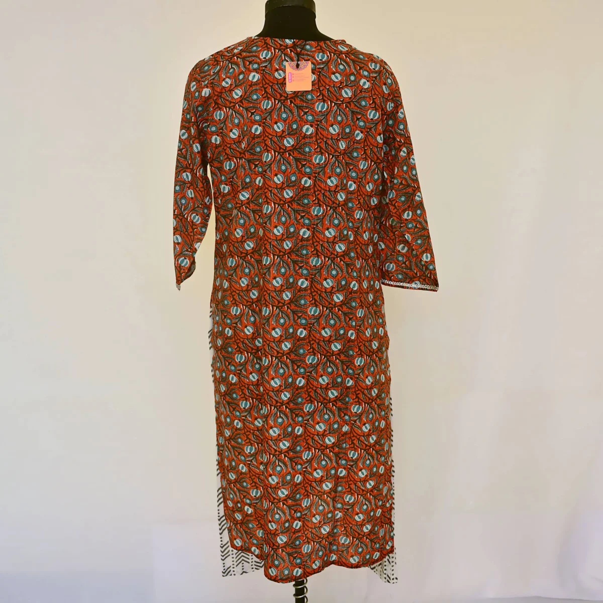 CraftEarth Floral Printed Cotton Suit Set with Dupatta for Women K-D179 - Image 3