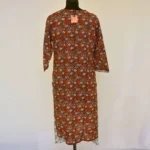 CraftEarth Floral Printed Cotton Suit Set with Dupatta for Women K-D179 - Image 3
