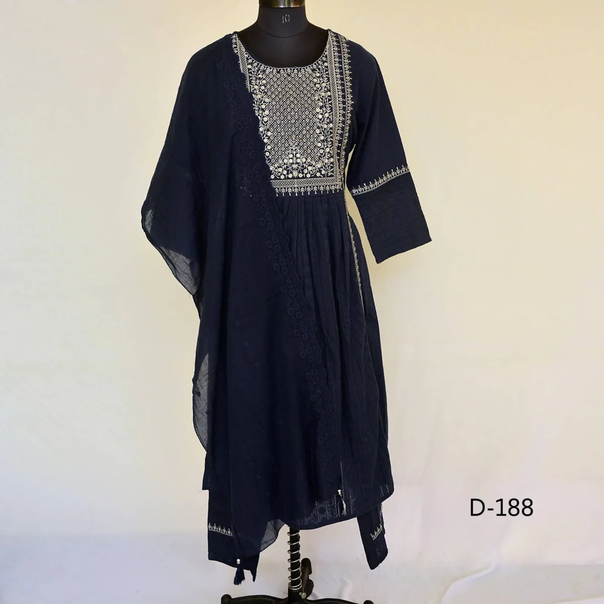 CraftEarth Naira Cut Kurti Set for Women with Pant & Dupatta K-D188 - Image 1