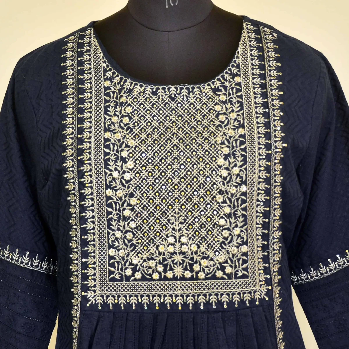 CraftEarth Naira Cut Kurti Set for Women with Pant & Dupatta K-D188 - Image 2