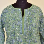 CraftEarth Women's Floral Printed Cotton Straight Kurta Suit Set K-D189 - Image 2