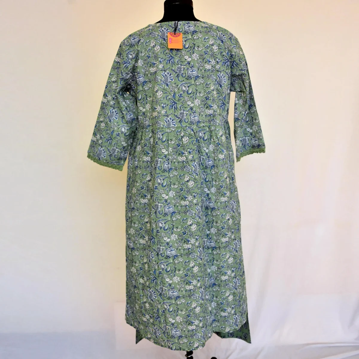 CraftEarth Women's Floral Printed Cotton Straight Kurta Suit Set K-D189 - Image 3