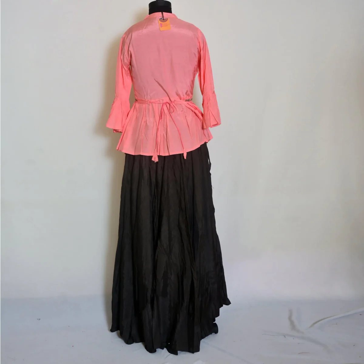 CraftEarth Women’s Peach Embroidered Two Piece Dress Set K-D191 - Image 3