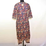 CraftEarth Kalamkari Printed Cotton Suit Set with Beige Dupatta - K-D196 - Image 4