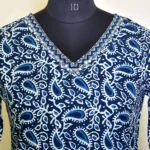 CraftEarth Blue Hand Block Printed Cotton Suit Sets with Dupatta - K-D198 - Image 3